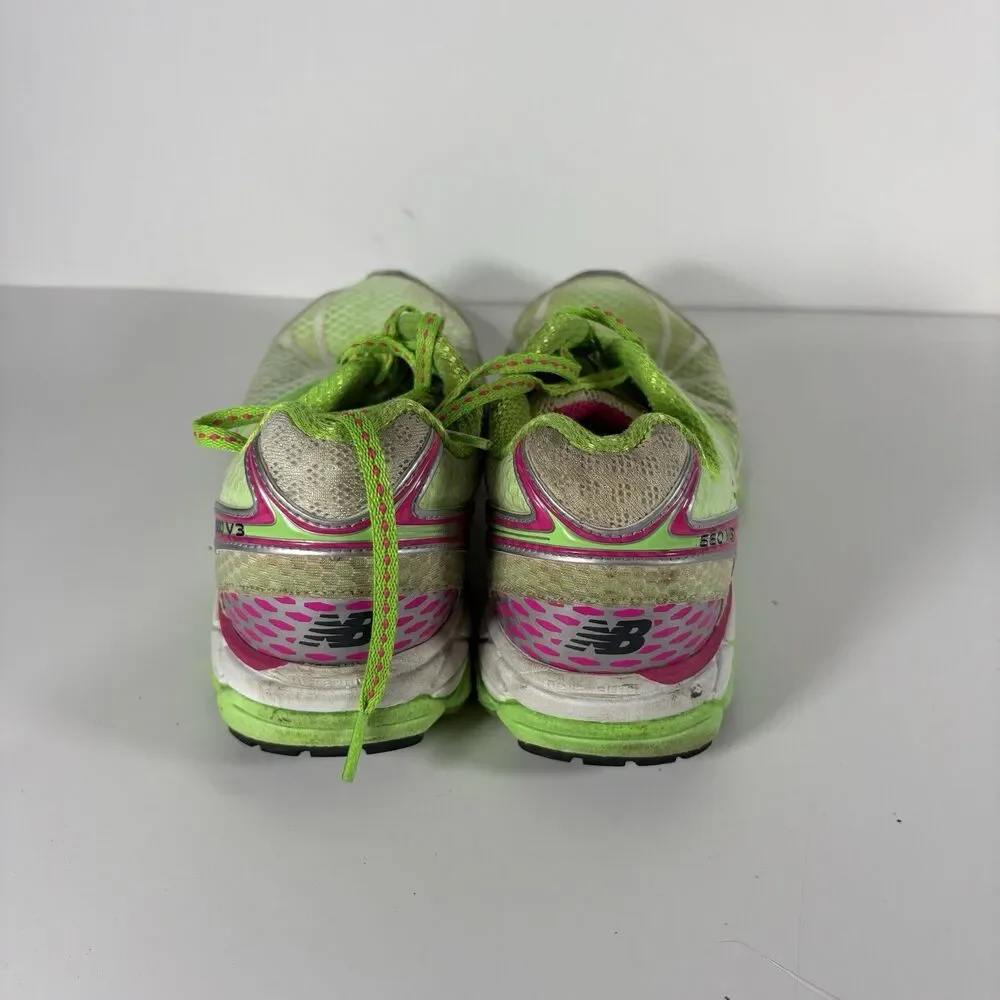 New Balance 880v3 Women’s Running Shoes Green Pink USA Athletic Lace Up Size 7